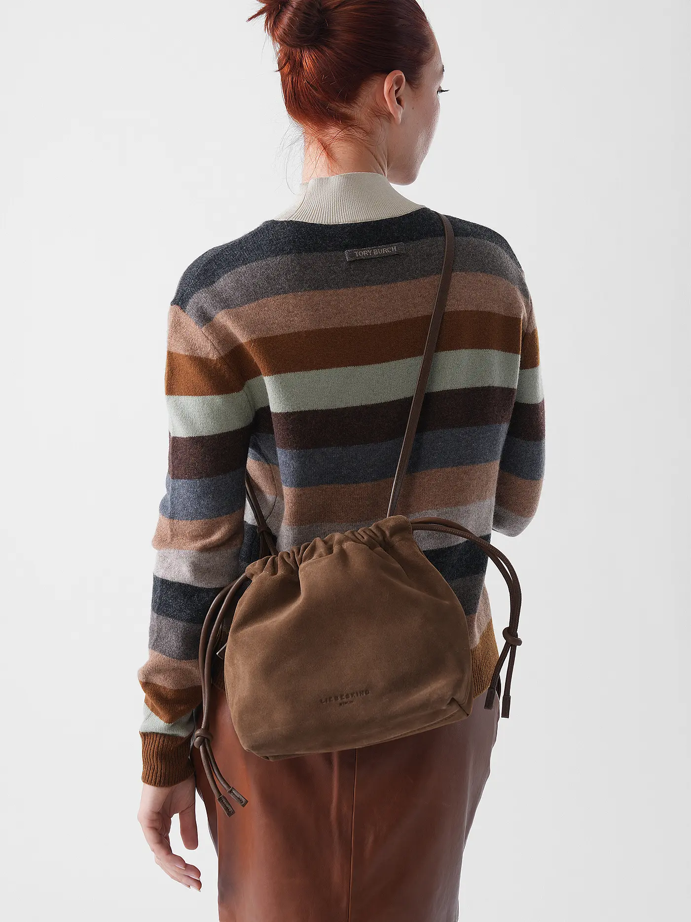 LIEBESKIND BERLIN | Ledertasche - Bucket Bag | braun